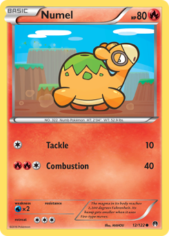 Numel, BREAKpoint #12, Pokémon TCG card