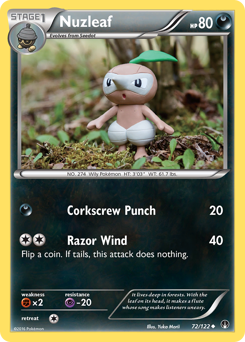 Nuzleaf, BREAKpoint #72, Pokémon TCG card
