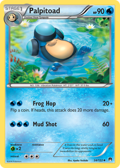 Palpitoad, BREAKpoint #34, Pokémon TCG card