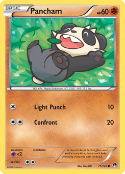 Pancham, BREAKpoint #71, Pokémon TCG card