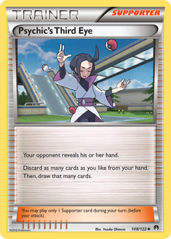 Psychic's Third Eye, BREAKpoint #108, Pokémon TCG card