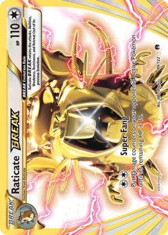 Raticate BREAK, BREAKpoint #89, Pokémon TCG card