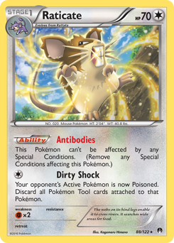 Raticate, BREAKpoint #88, Pokémon TCG card
