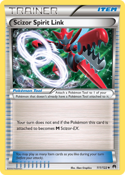 Scizor Spirit Link, BREAKpoint #111, Pokémon TCG card