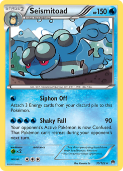 Seismitoad, BREAKpoint #35, Pokémon TCG card