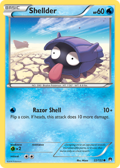 Shellder, BREAKpoint #22, Pokémon TCG card