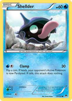 Shellder, BREAKpoint #23, Pokémon TCG card