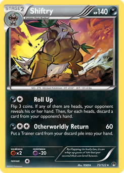 Shiftry, BREAKpoint #73, Pokémon TCG card