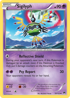 Sigilyph, BREAKpoint #55, Pokémon TCG card