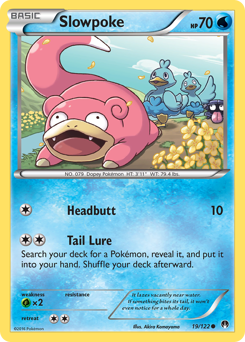 Slowpoke, BREAKpoint #19, Pokémon TCG card