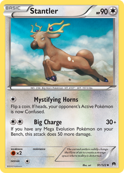 Stantler, BREAKpoint #91, Pokémon TCG card