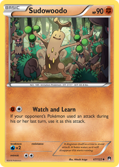 Sudowoodo, BREAKpoint #67, Pokémon TCG card