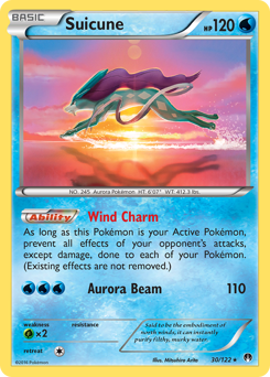 Suicune, BREAKpoint #30, Pokémon TCG card