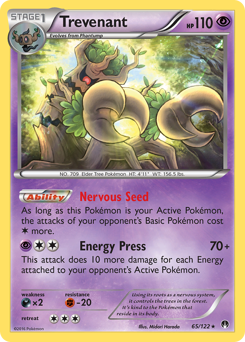 Trevenant, BREAKpoint #65, Pokémon TCG card