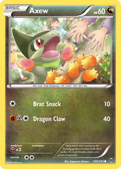 Axew, BREAKthrough #108, Pokémon TCG card