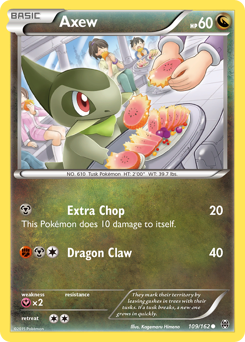 Axew, BREAKthrough #109, Pokémon TCG card