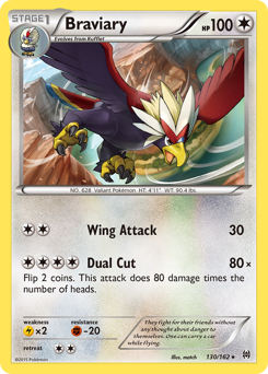 Braviary, BREAKthrough #130, Pokémon TCG card