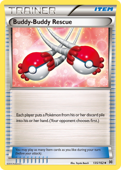 Buddy-Buddy Rescue, BREAKthrough #135, Pokémon TCG card