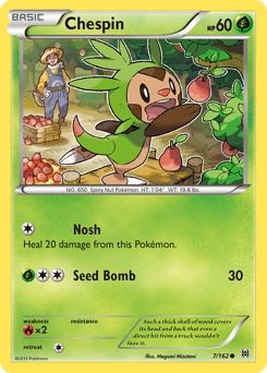 Chespin, BREAKthrough #7, Pokémon TCG card