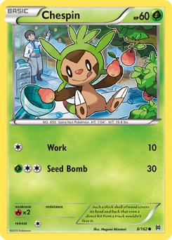 Chespin, BREAKthrough #8, Pokémon TCG card