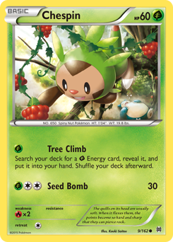 Chespin, BREAKthrough #9, Pokémon TCG card