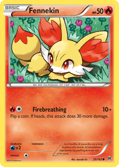 Fennekin, BREAKthrough #25, Pokémon TCG card