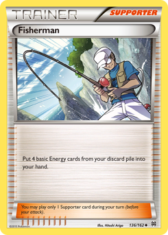 Fisherman, BREAKthrough #136, Pokémon TCG card