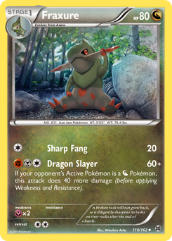 Fraxure, BREAKthrough #110, Pokémon TCG card