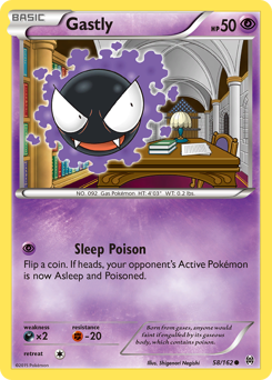 Gastly, BREAKthrough #58, Pokémon TCG card