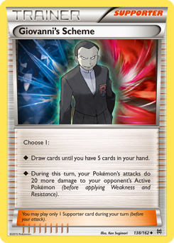 Giovanni's Scheme, BREAKthrough #138, Pokémon TCG card
