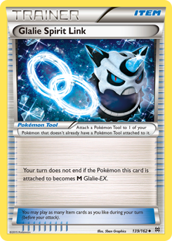 Glalie Spirit Link, BREAKthrough #139, Pokémon TCG card