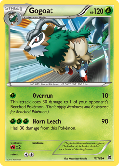 Gogoat, BREAKthrough #17, Pokémon TCG card