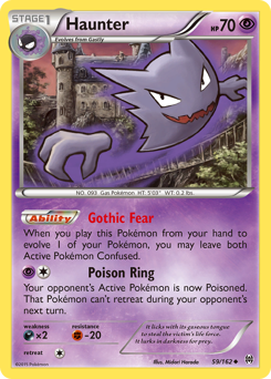 Haunter, BREAKthrough #59, Pokémon TCG card