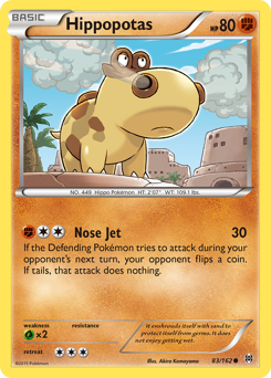 Hippopotas, BREAKthrough #83, Pokémon TCG card