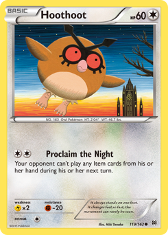 Hoothoot, BREAKthrough #119, Pokémon TCG card