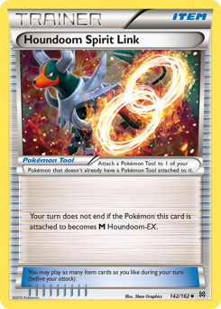 Houndoom Spirit Link, BREAKthrough #142, Pokémon TCG card