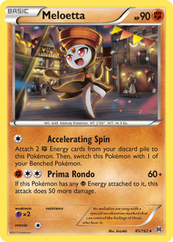 Meloetta, BREAKthrough #85, Pokémon TCG card