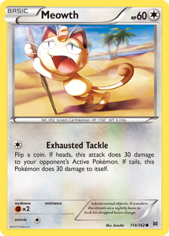 Meowth, BREAKthrough #114, Pokémon TCG card