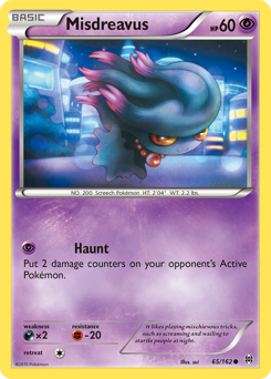 Misdreavus, BREAKthrough #65, Pokémon TCG card