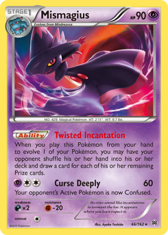 Mismagius, BREAKthrough #66, Pokémon TCG card