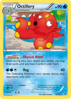 Octillery, BREAKthrough #33, Pokémon TCG card