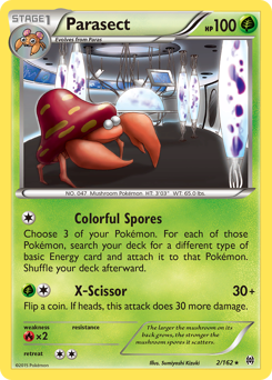 Parasect, BREAKthrough #2, Pokémon TCG card