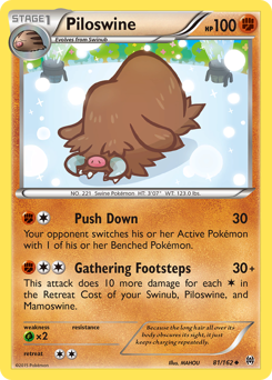 Piloswine, BREAKthrough #81, Pokémon TCG card