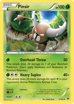 Pinsir, BREAKthrough #3, Pokémon TCG card