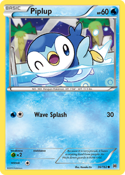 Piplup, BREAKthrough #36, Pokémon TCG card