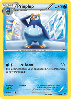 Prinplup, BREAKthrough #37, Pokémon TCG card