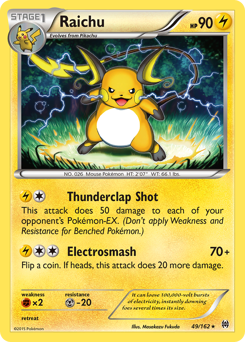 Raichu, BREAKthrough #49, Pokémon TCG card