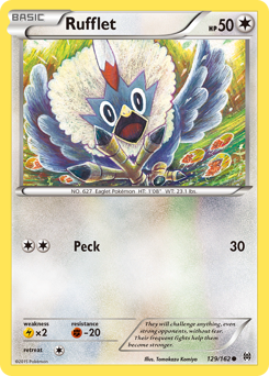 Rufflet, BREAKthrough #129, Pokémon TCG card