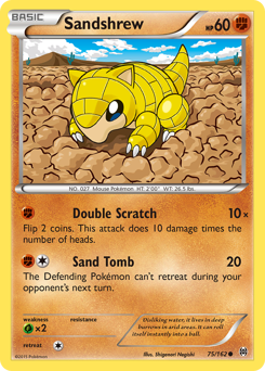 Sandshrew, BREAKthrough #75, Pokémon TCG card