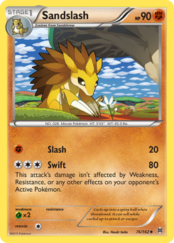Sandslash, BREAKthrough #76, Pokémon TCG card